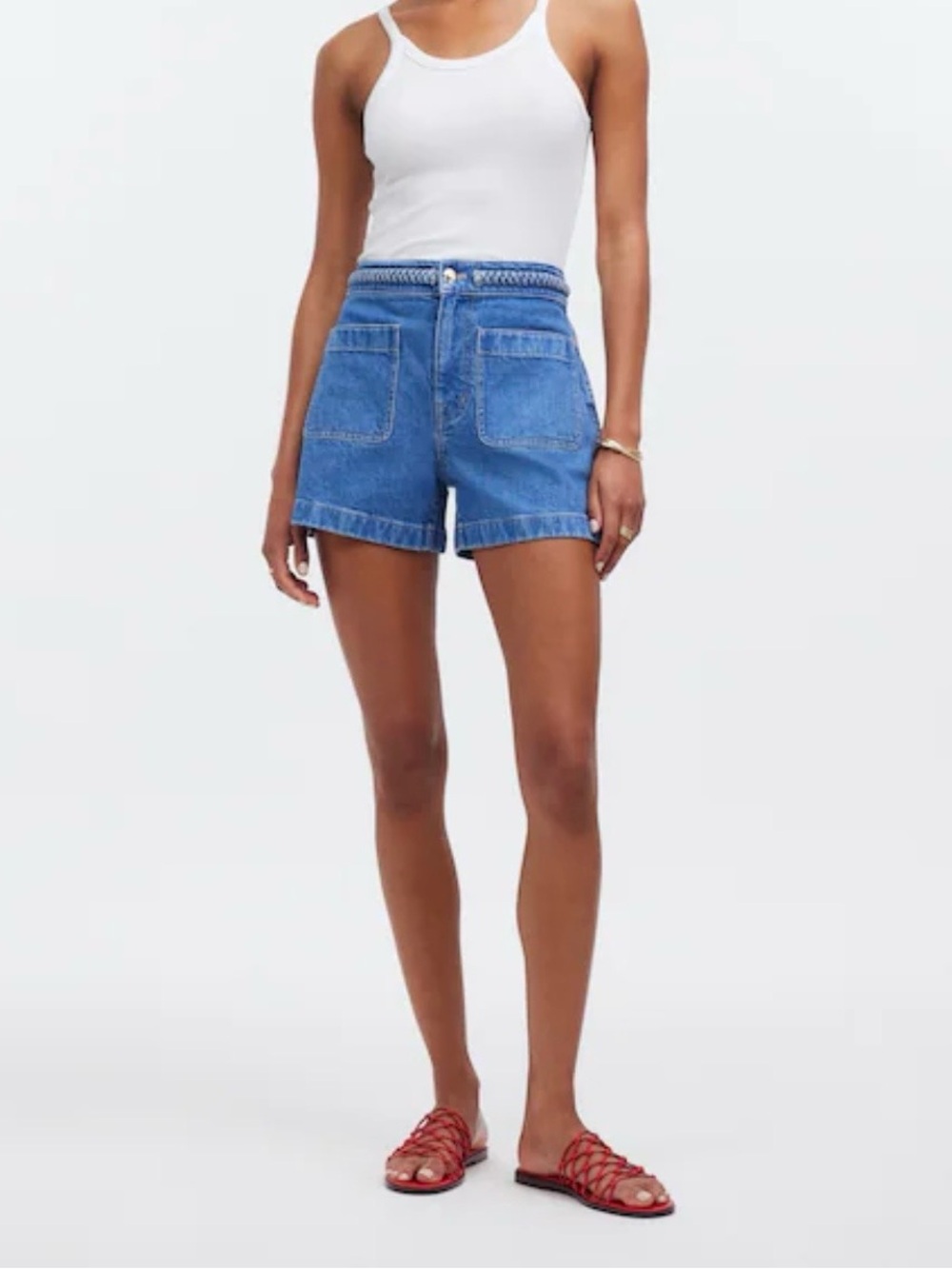 Madewell x Lisa Says Gah! The Denim Emmett Short: Patch Pocket Edition